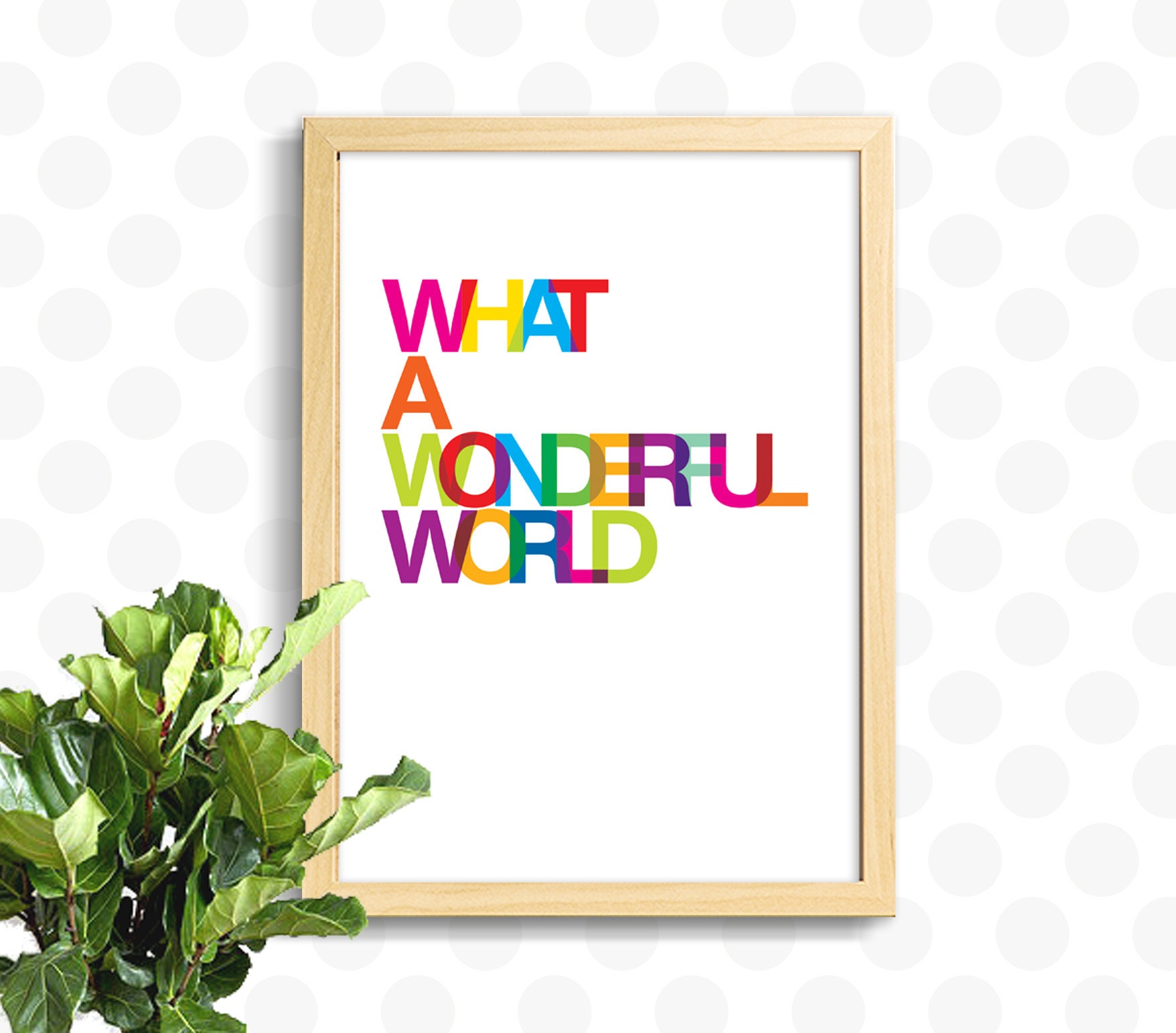 What a Wonderful World Song Lyrics Printable Wall Art Decor | Etsy