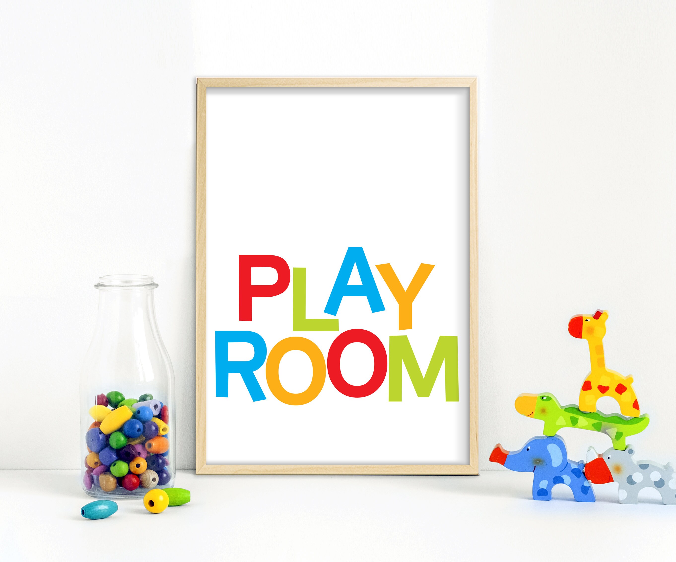 Printable Playroom Sign Colorful Playroom Wall Art Kids Room Etsy