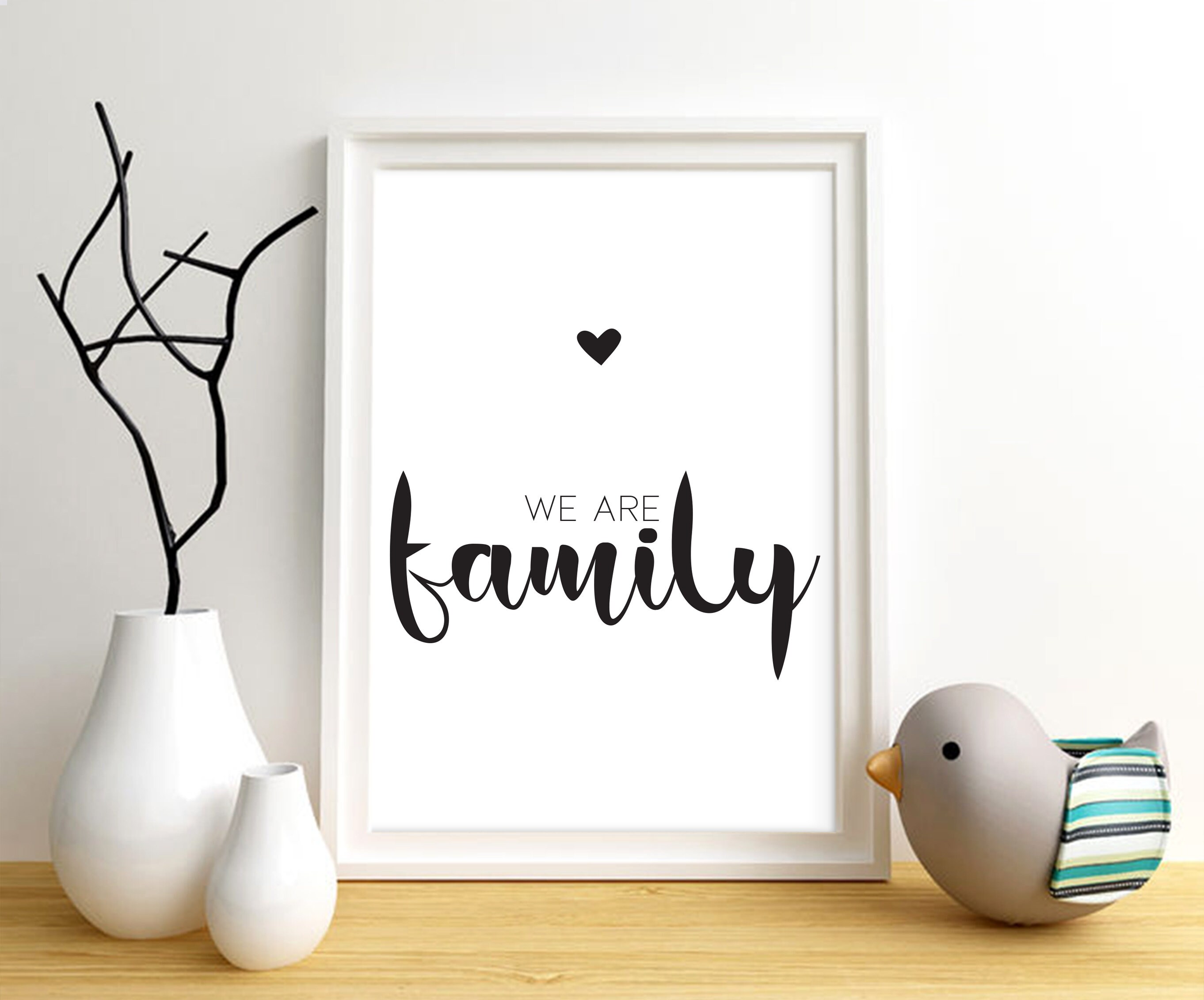 We Are Family Print Digital Download Song Lyrics Wall Art | Etsy UK