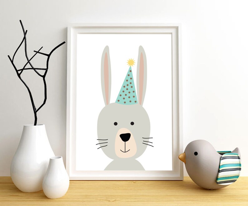Nursery Room Cute Baby Animals Printable Wall Art Playroom - Etsy
