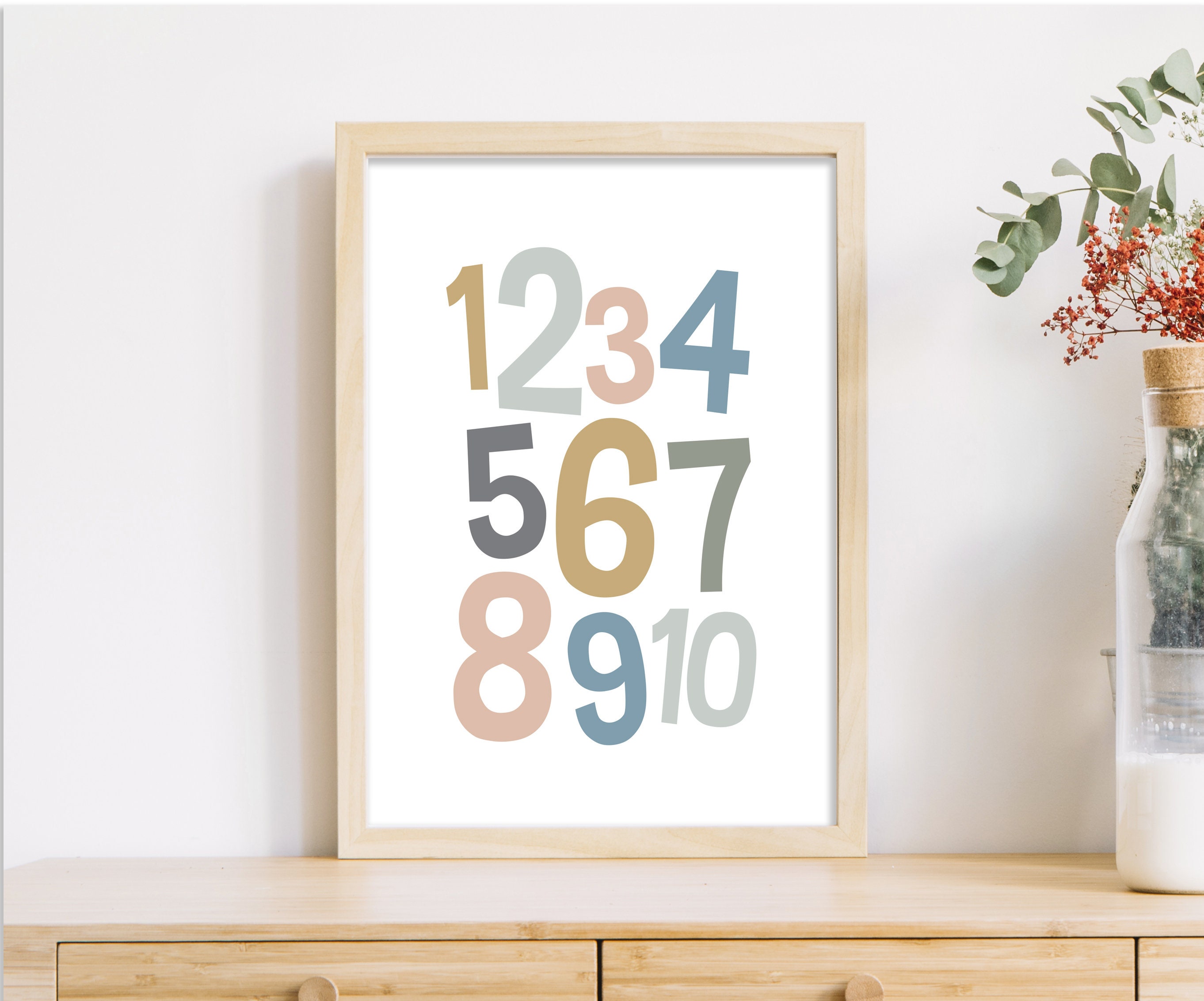 Printable Wall Art, Set of 6 Playroom Kids Posters, Alphabet and ...