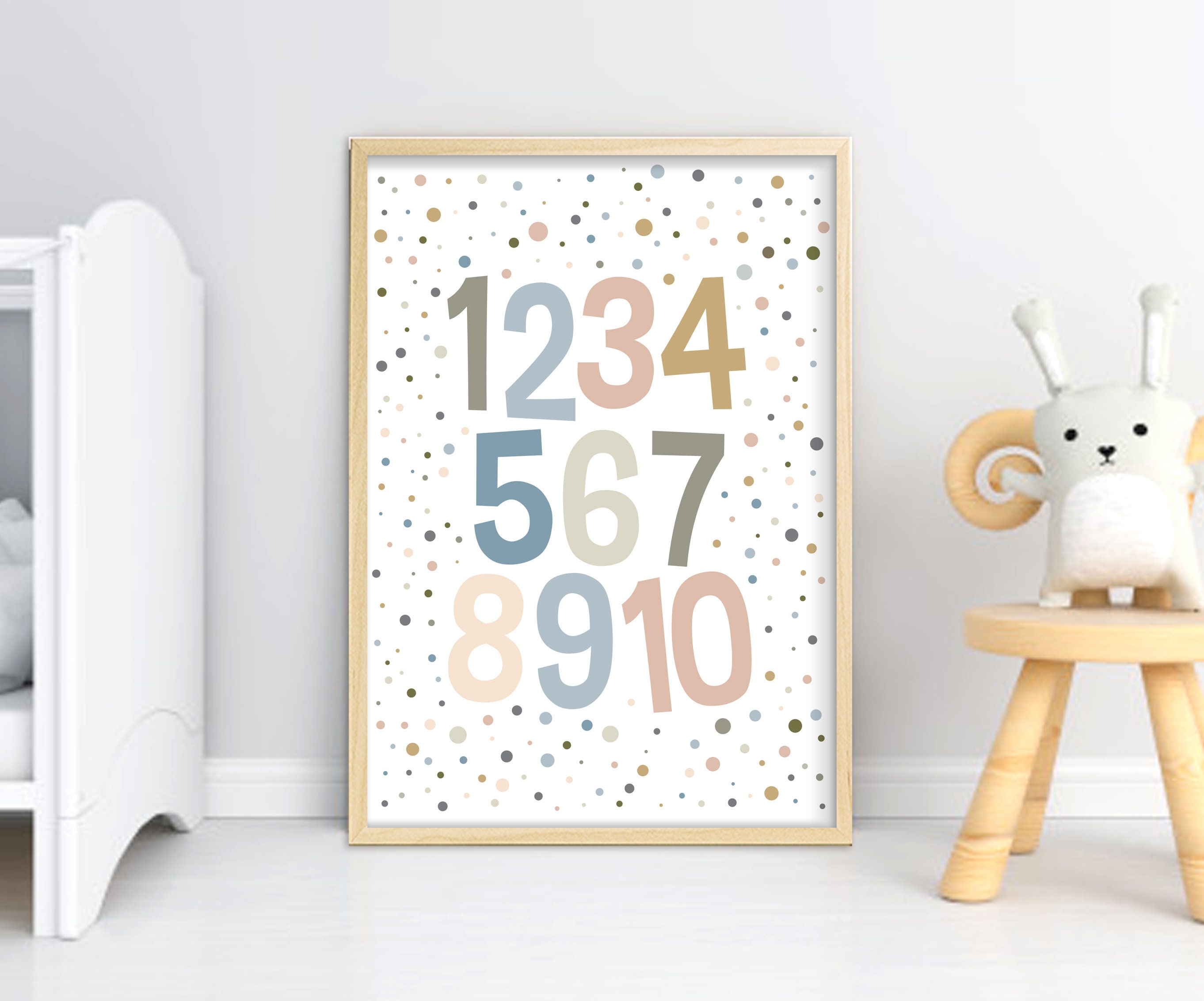 Set of 6 Playroom Kids Posters Printable Wall Art Alphabet | Etsy