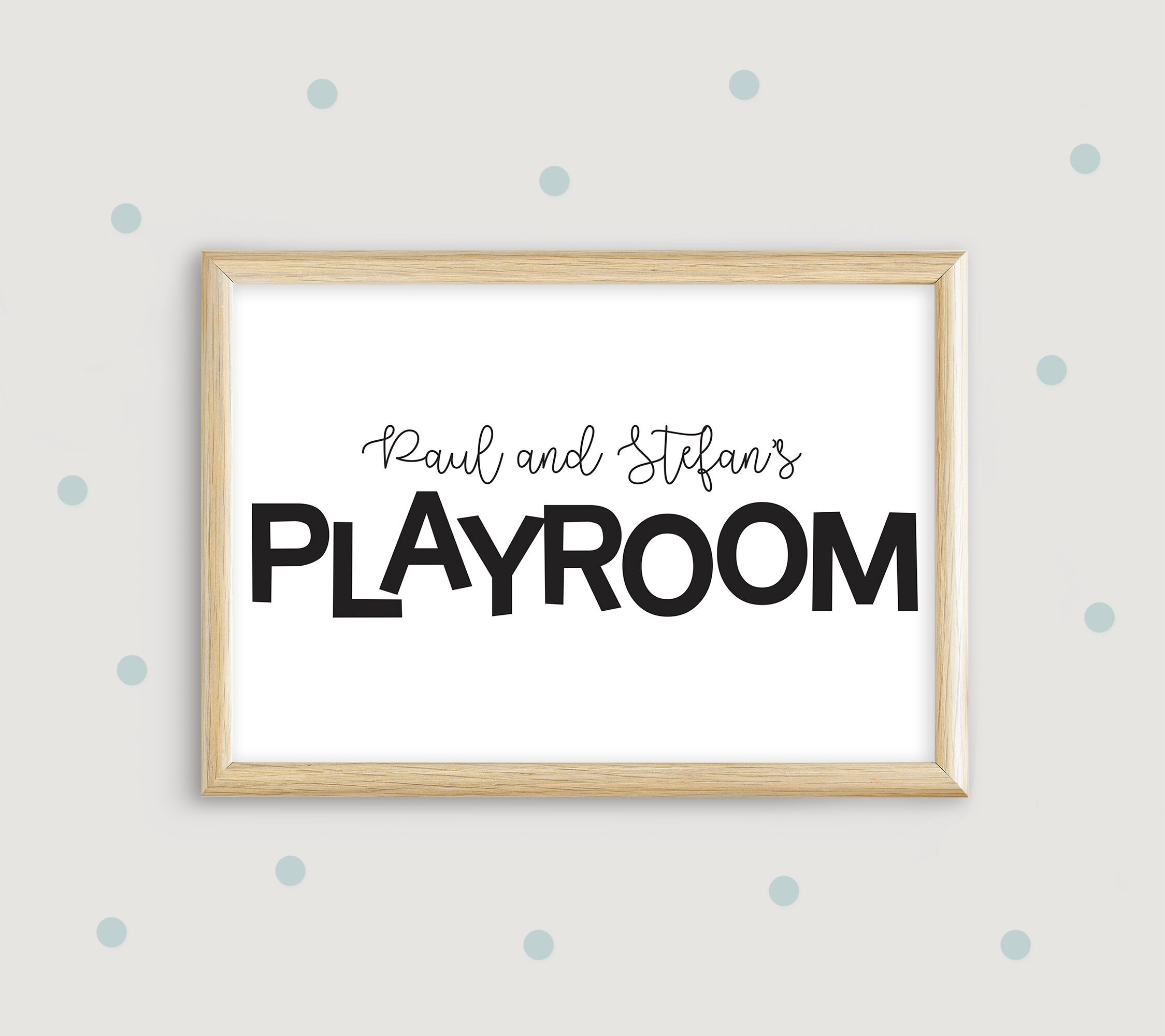 Personalized Playroom printable wall art kids names playroom Etsy