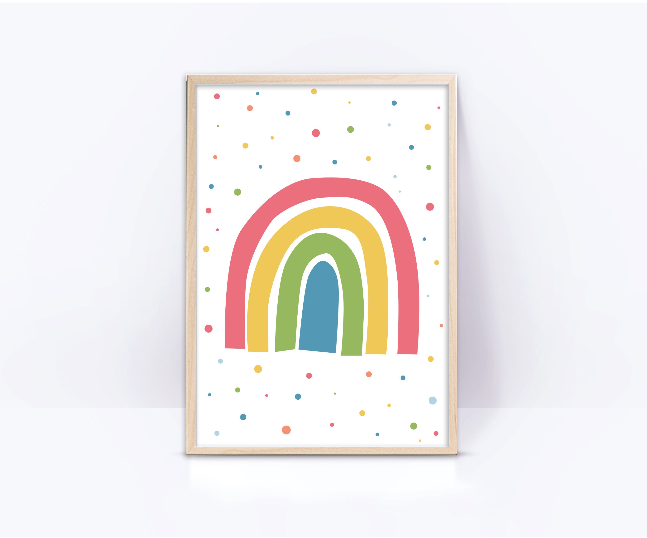 Printable Color Wall Colorful Printable Wall Art, Set of 6 Playroom Kids Posters, Alphabet ...