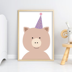 Nursery Room, Cute Baby Animals Printable Wall Art, Playroom Prints ...