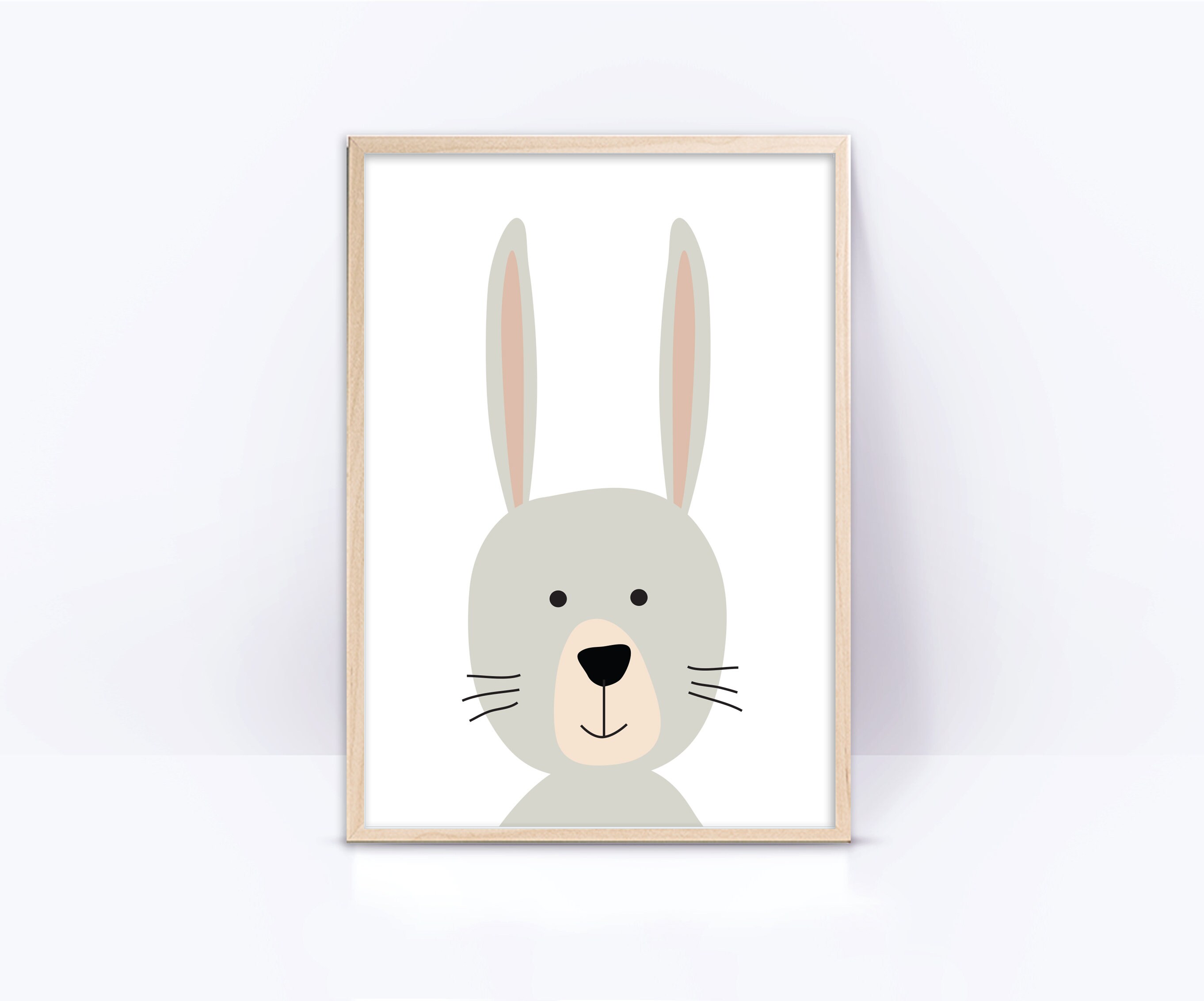 Set of Eight Nursery Animals Printable Wall Art, Baby Room Prints Set ...