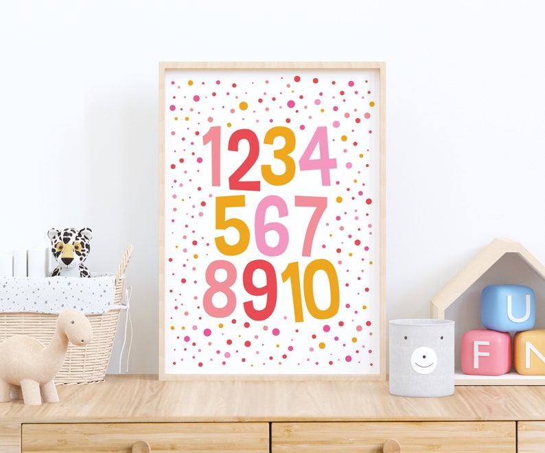 Set of 6 Playroom Kids Posters, Printable Wall Art, Alphabet and ...