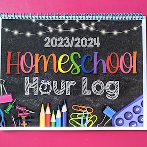 2023/2024 Simple Homeschool Hour Log Book