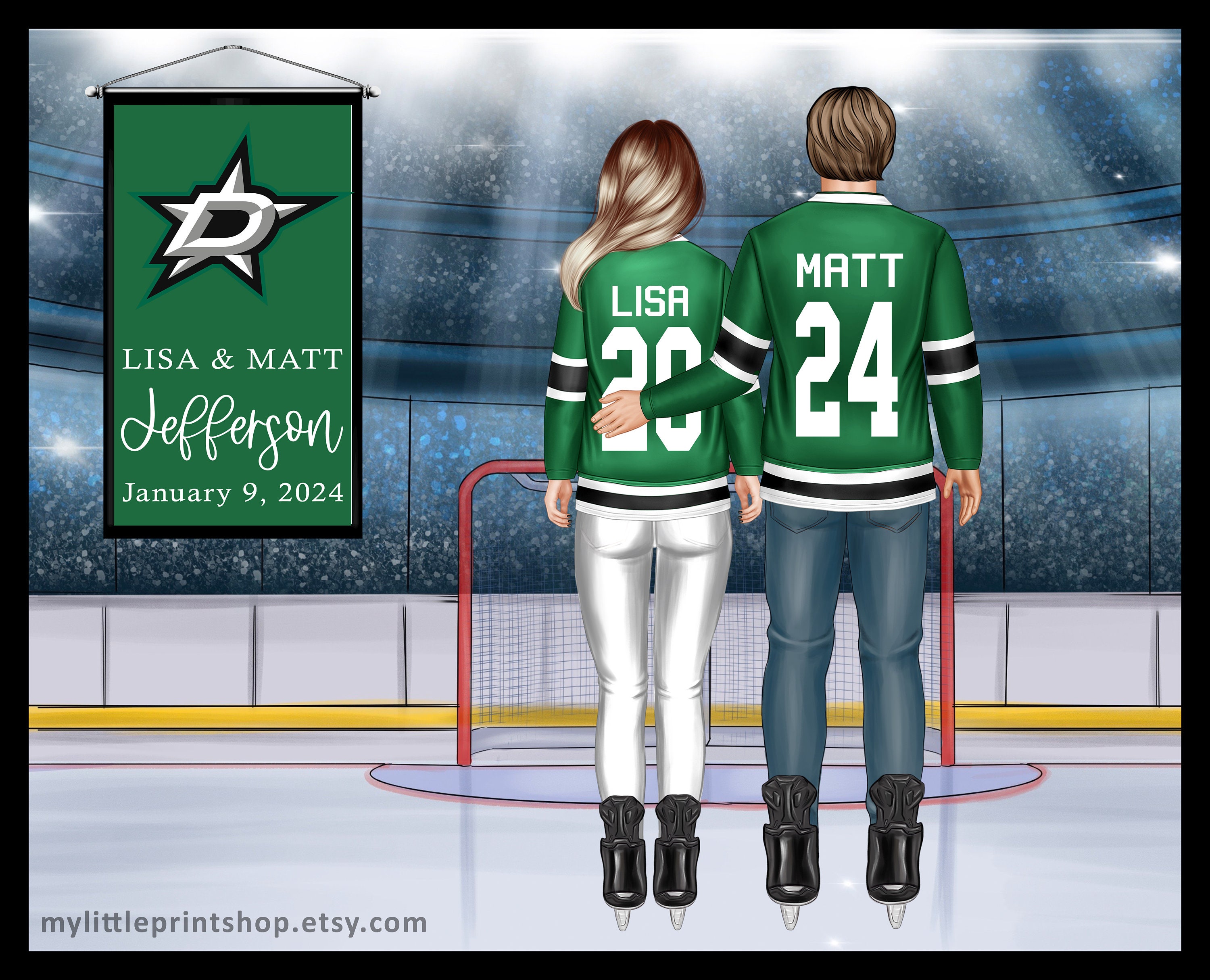 Dallas Stars Official NHL Team Logo (1994-2013 Style) Poster