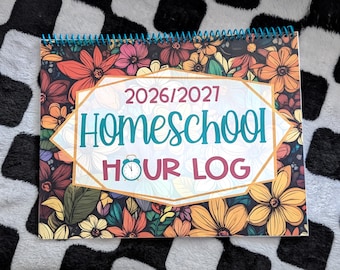 2026-2027 Simple Homeschool Hour Log Book (Missouri)