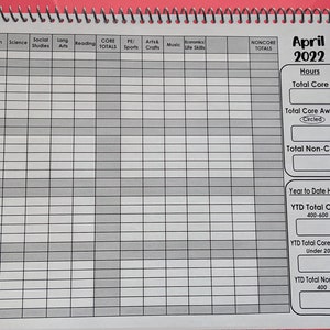 Simple Missouri Homeschool Hour Log Book | Etsy