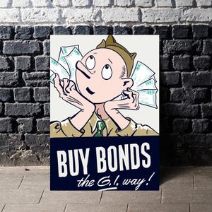 Arte mural digital ilustrado de inspiración vintage, imprimible en varios tamaños, idea de regalo, temática de la Segunda Guerra Mundial, descarga para decoración del hogar.