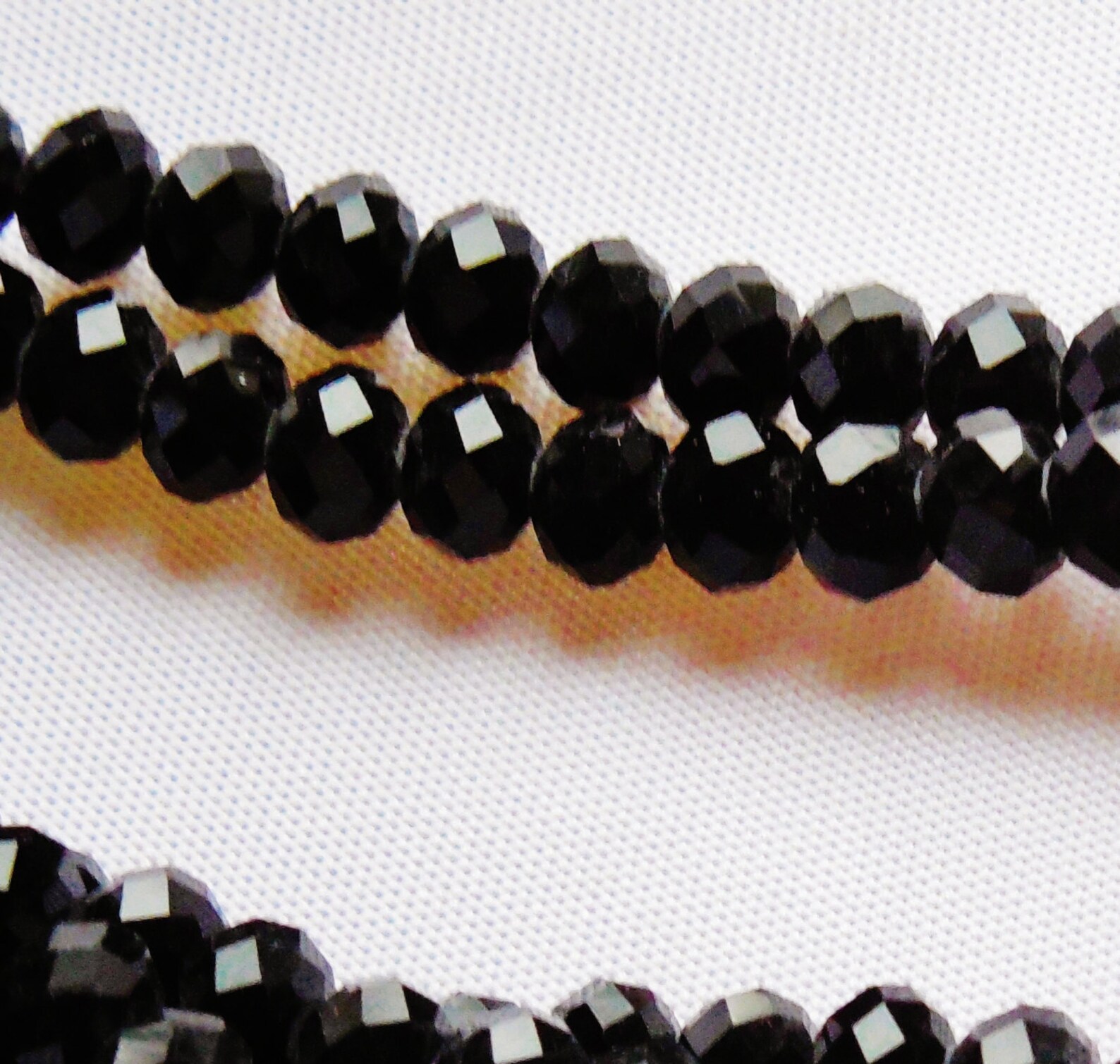 72/ 10mm Black Crystals Beads 8x10mm JET Rondelles CHINESE Etsy