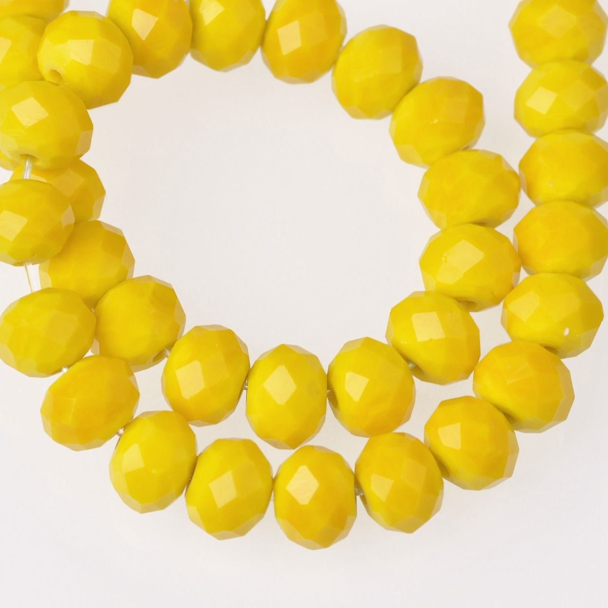 6mm Yellow Crystals Beads 4x6mm OPAQUE Rondelles SIMILAR to 6x4mm Solid Citrine CHINESE 5040 Jewelry Making Beading Supplies 100+/
