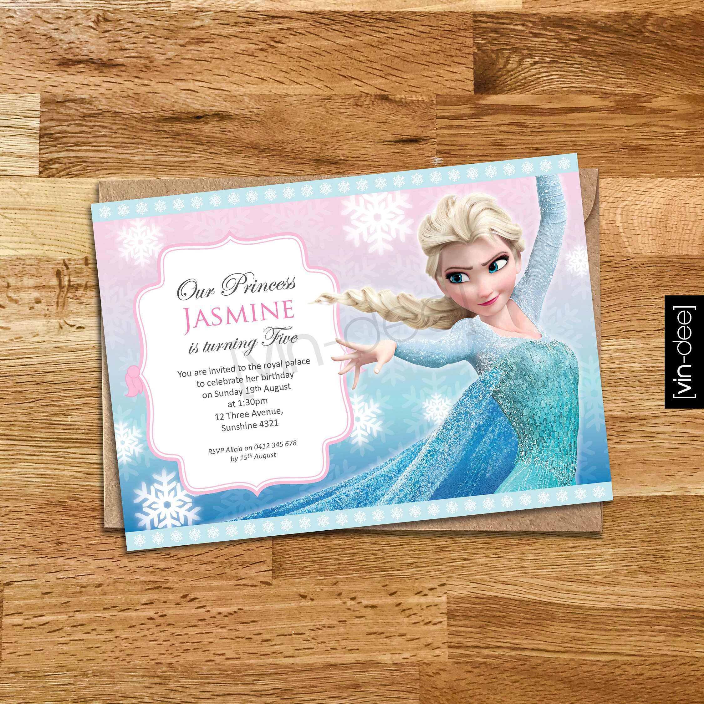 Frozen Elsa Birthday Invitation DIY Printable Etsy