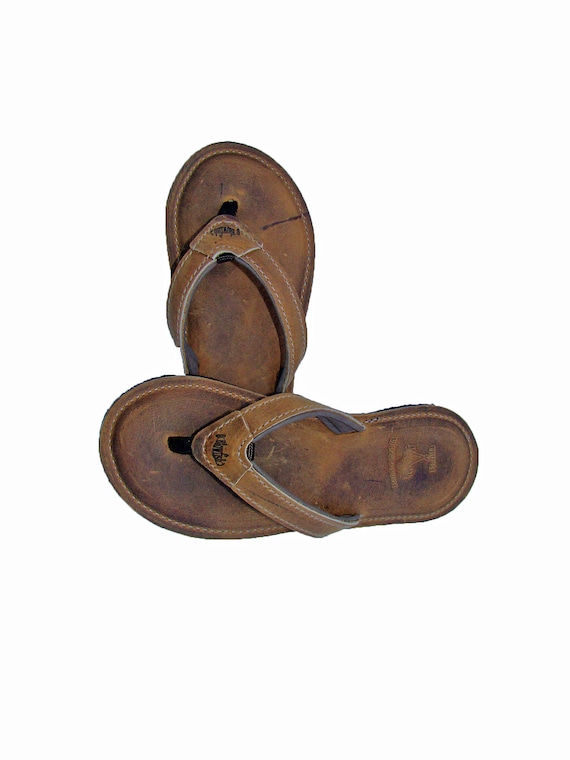 Mens size 15 cheap flip flops leather