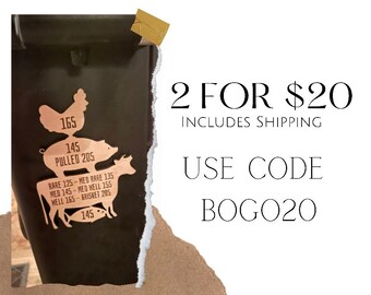 Imán de temperatura de carne para RecTeq, Campchef, Traeger, Pit Boss, parrillas de pellets, excelente comida al aire libre para regalo, accesorio para asar, parrilla al aire libre