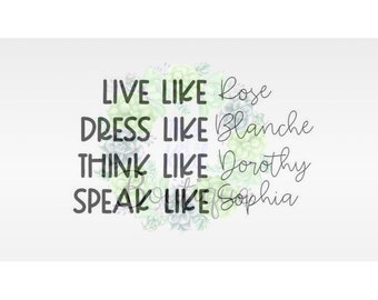 Download Live Like Rose Svg Etsy