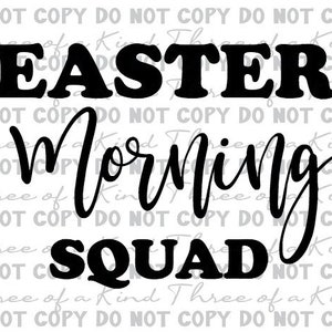 Easter Morning Squad download istantaneo per le vacanze. Viene fornito con un PNG
