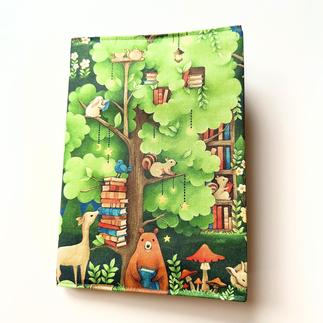 Caderno de leitura de animais com capa removível, tamanho A5, 120 ...