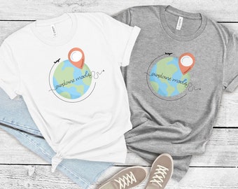 機内モードシャツ/かわいいビーチバケーションTシャツ/アースデイシャツ/旅行シャツ/空港シャツ/世界旅行者/女子旅シャツ/アドベンチャー