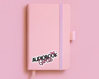 Audiobook Girlie Stickers | Perfect for Book Lovers, Laptop Decor, Journals, Gift for Readers, Fun Planner Accessories, Girls Book Club