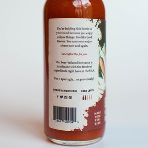 Beer-infused Hot Sauce 3-Pack Must-have Gift For Beer Lovers, Foodies, and Hot Sauce Connoisseurs Made in USA image 3