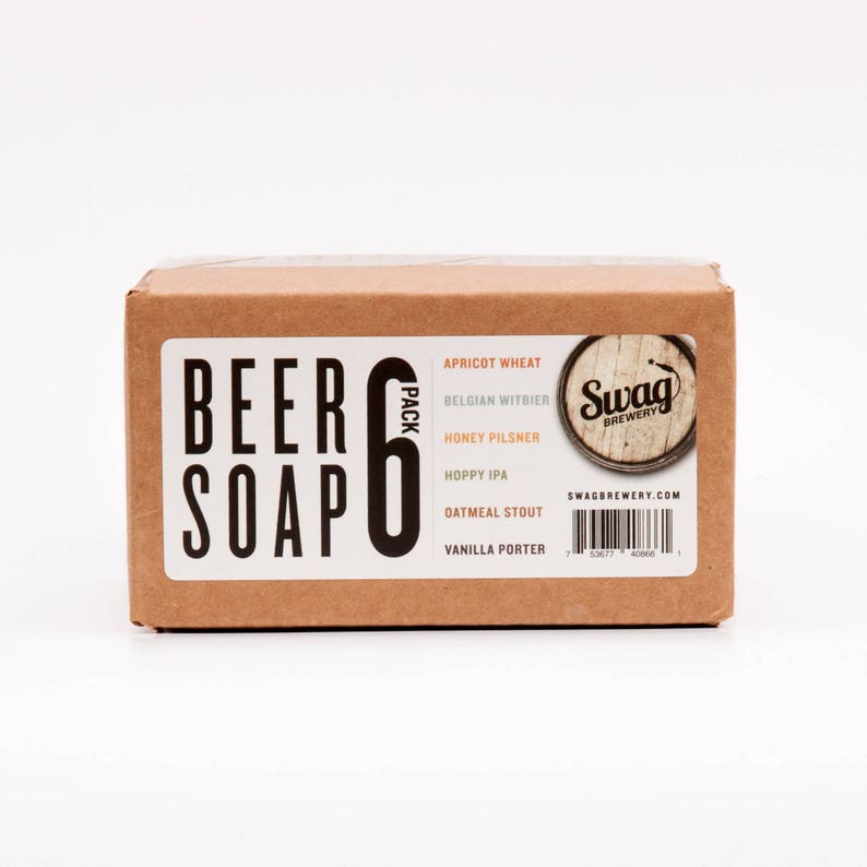 Beer Soap 6-PACK All Natural Made in USA Actually Smells Good Perfect Gift For Beer Lovers image 2