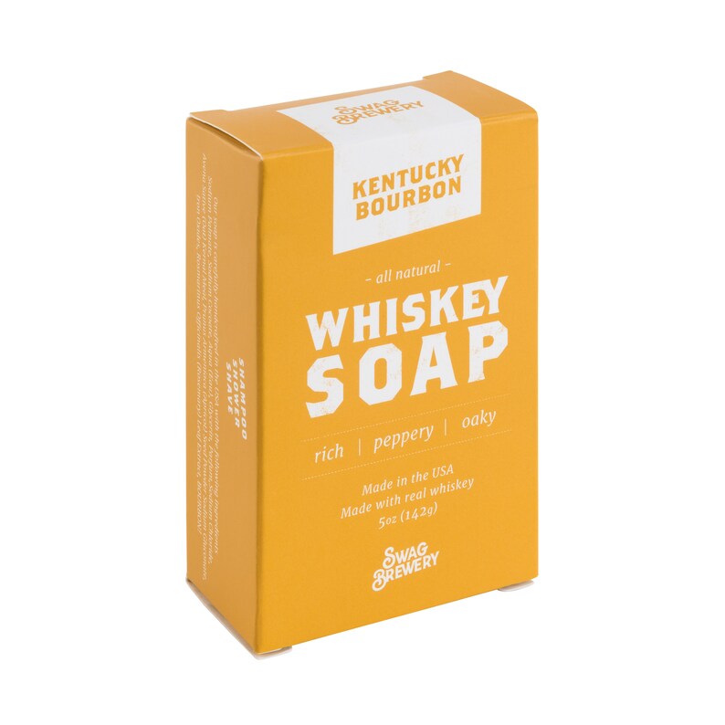 Whiskey Soap Kentucky Bourbon All Natural Made in USA Actually Smells Good Perfect Whiskey Gift, Dad Gift, Man Gift, Bourbon Gift image 4