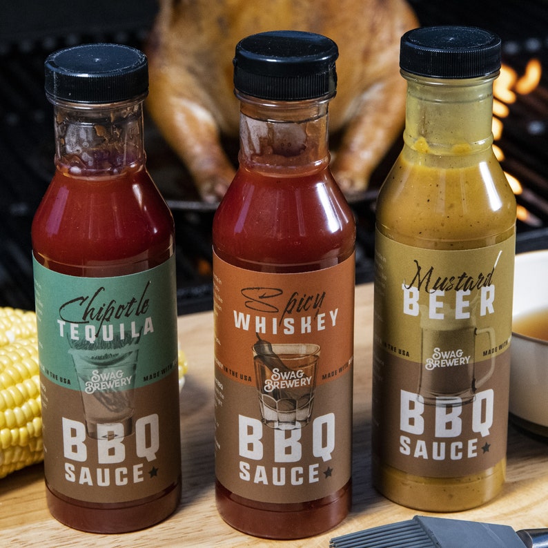 Booze-infused BBQ Sauce 3-Pack Must-have Gift For Beer Lovers, Foodies, and Hot Sauce Connoisseurs Made in USA 画像 6