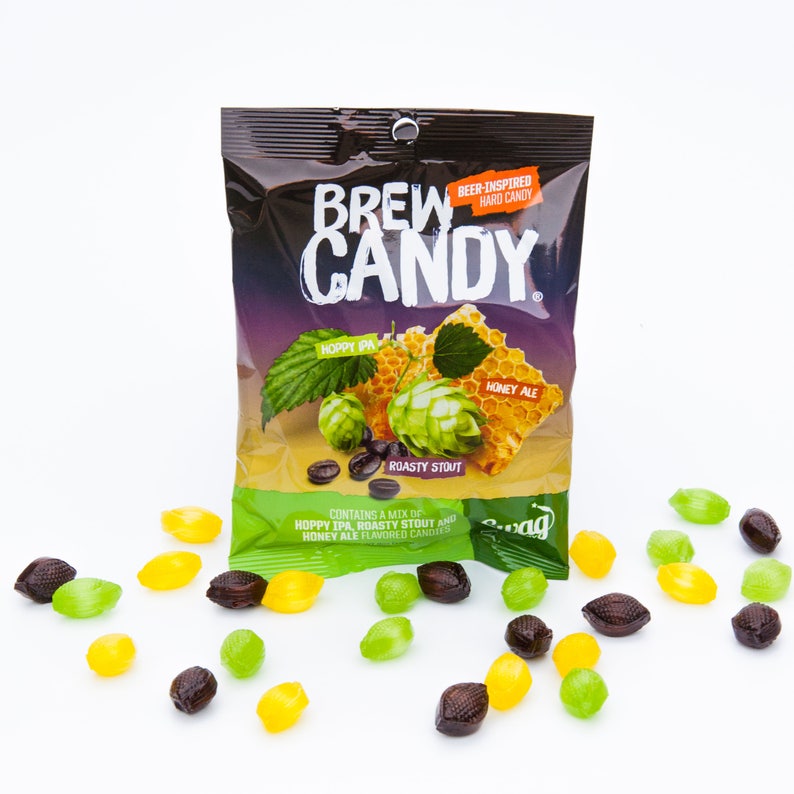 BREW CANDY® Beer-flavored Hard Candy Great Beer Candy Gift for Guys, Gals, and Candy Lovers Perfect for Man Cave, Bar, Office, Kitchen image 1