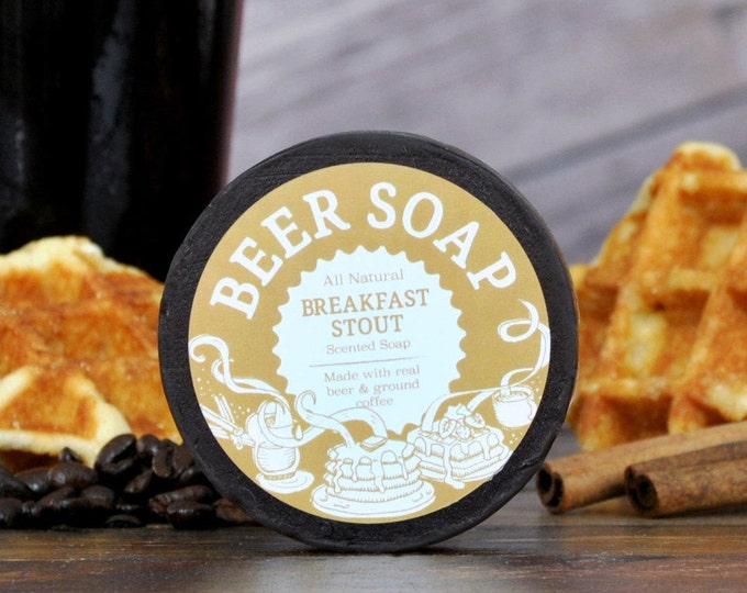 Beer Soap (Breakfast Stout) // All Natural + Made in USA // Actually Smells Good // Perfect Gift For Beer Lovers!