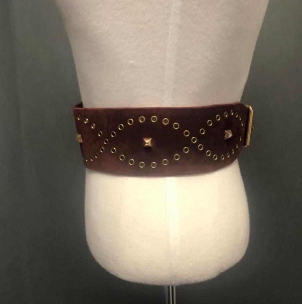 Vintage Givenchy Studded Suede Belt Vintage Designer Belt - Etsy