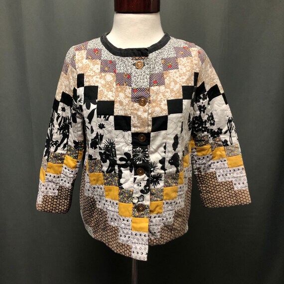 Amazing vintage quilt patchwork jacket quilt coat