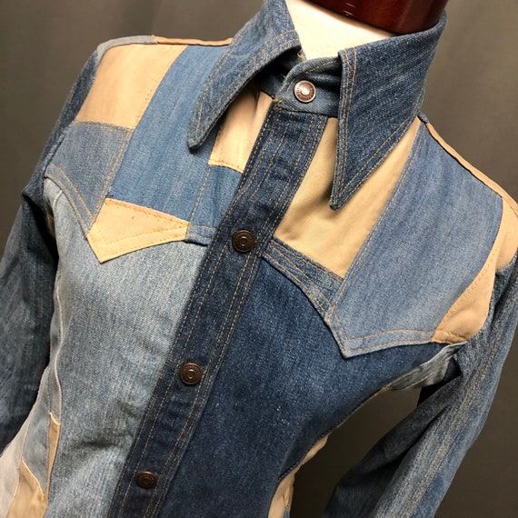 Rare Antonio Giuseppe 1970s patchwork jacket 70s d
