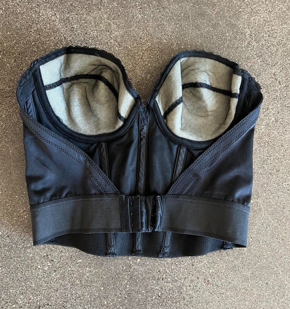 Victoria Secret corset black corset 36b black cro… - image 3