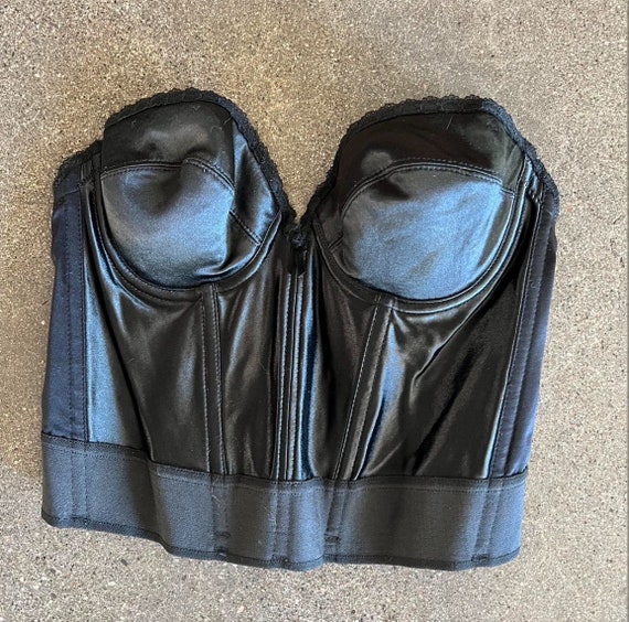 Victoria Secret corset black corset 36b black cro… - image 1
