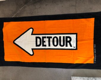Vintage DETOUR 1990s beach towelBrand NOS