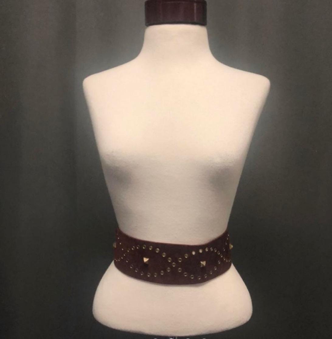 Givenchy rare vintage studded suede belt Vintage Givenchy Studded Suede Belt Vintage Designer Belt - Etsy main image 4
