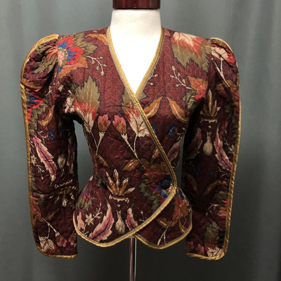 Vintage Jeanne Marc blazer 80s designer floral pri