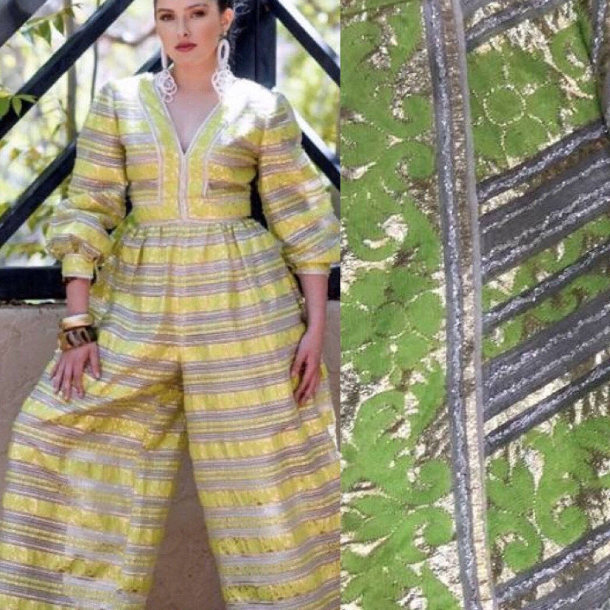 gold bell bottom jumpsuit
