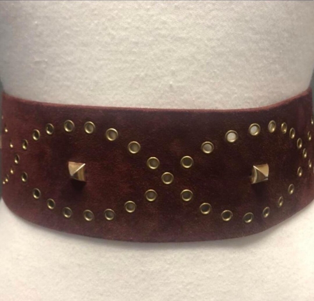 Vintage Givenchy Studded Suede Belt Vintage Designer Belt - Etsy display picture 1