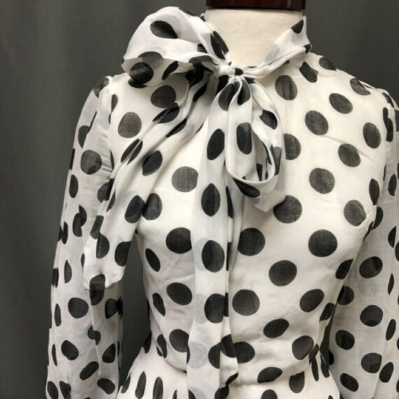 80s fashion polka dots
