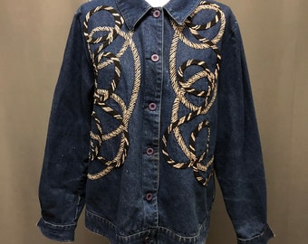 Vintage 80s jean jacket Koos of course denim jacket