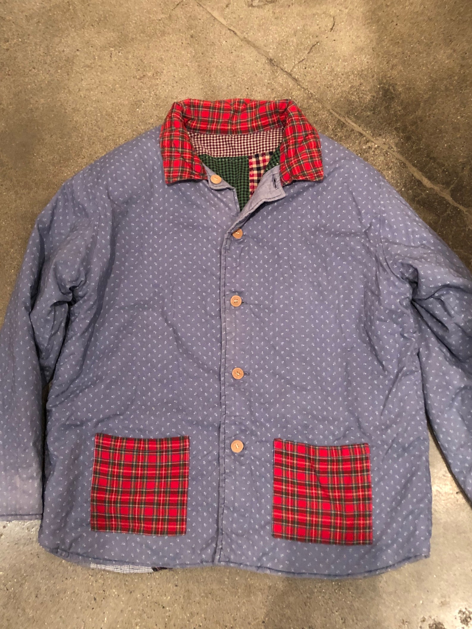 Vintage Reversible Plaid Checkered Quilt Patchwork Jacket Quilt Coat - Etsy