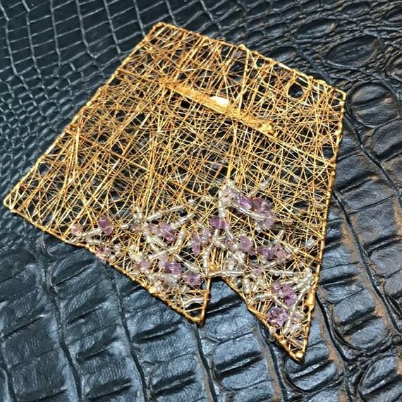 Rare designer Jacques fath French large 4.5" brooc