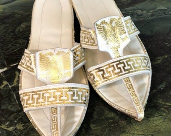 Amazing rare vintage Greek leather sandals