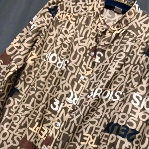 Vintage printed 1980s blouse