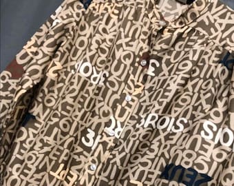 Vintage printed 1980s blouse