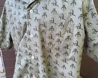 XL Star Wars The Mandalorian Shirt/Hawaiian Style